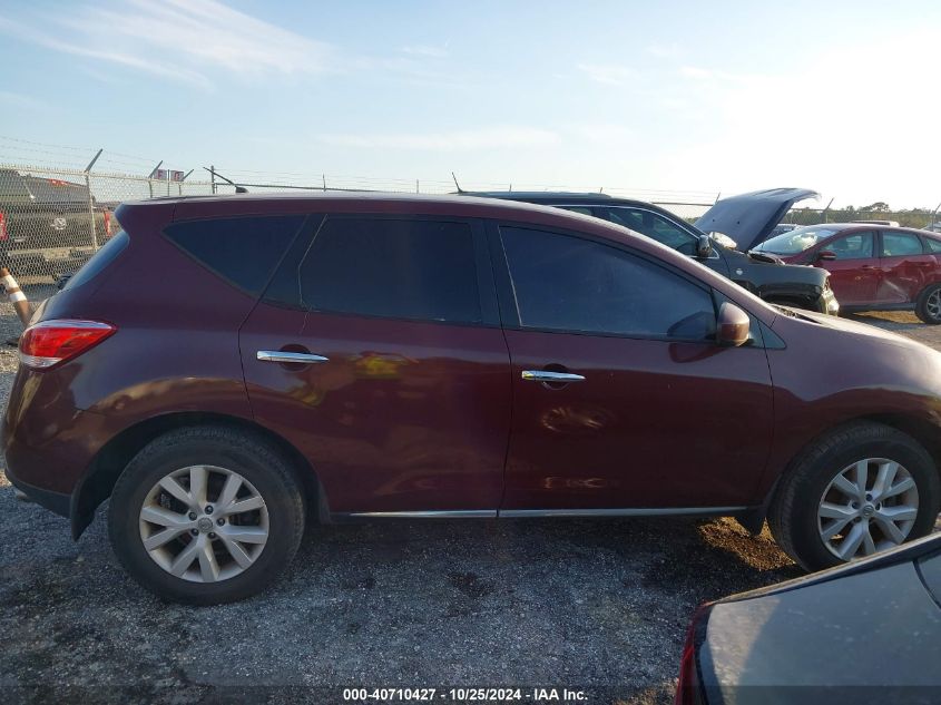 2012 Nissan Murano S VIN: JN8AZ1MU7CW106545 Lot: 40710427