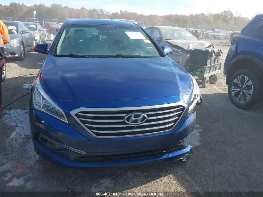 2015 Hyundai Sonata Se VIN: 5NPE24AF2FH246795 Lot: 40710451