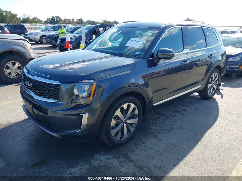 VIN 5XYP3DHC3NG317817 2022 KIA TELLURIDE no.2