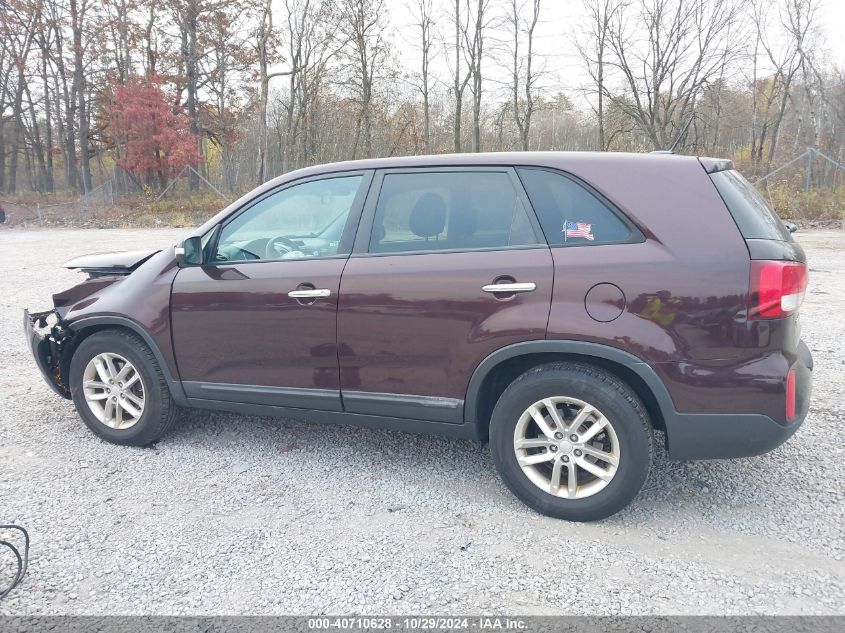 2015 Kia Sorento Lx VIN: 5XYKT3A64FG596253 Lot: 40710628