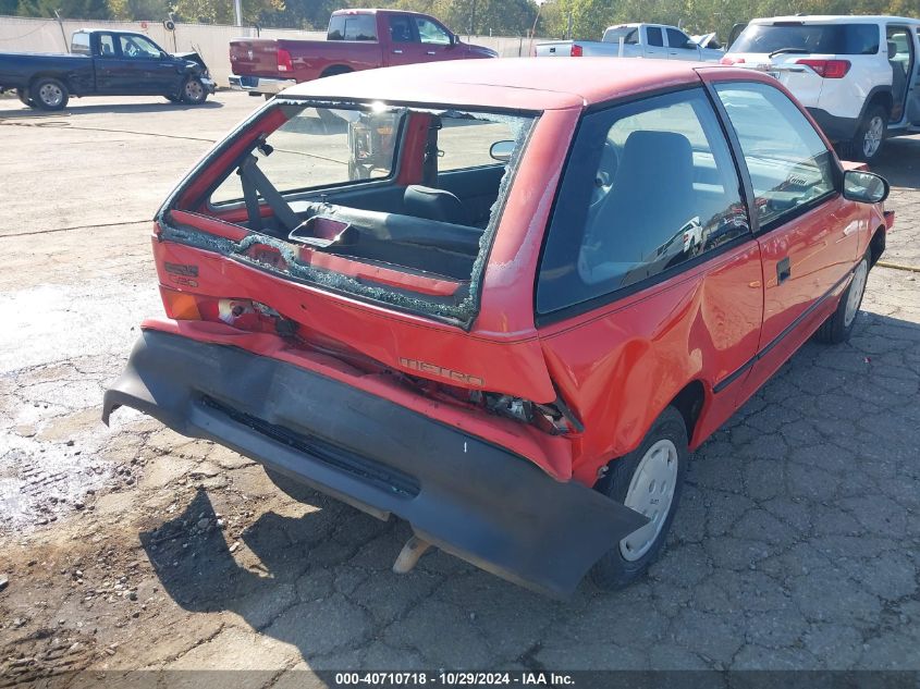 1991 Geo Metro Lsi VIN: 2C1MR2468M6767641 Lot: 40710718