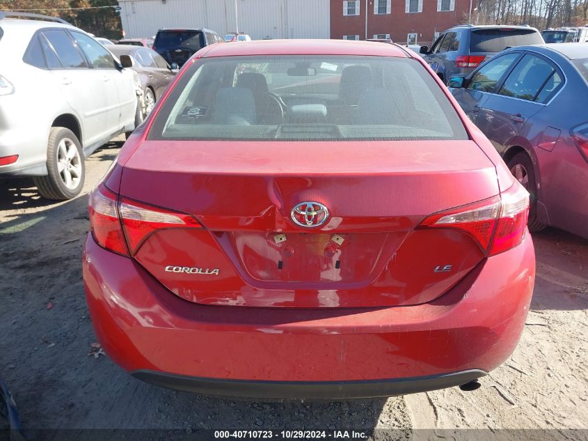 2019 Toyota Corolla Le VIN: 2T1BURHE0KC181207 Lot: 40710723