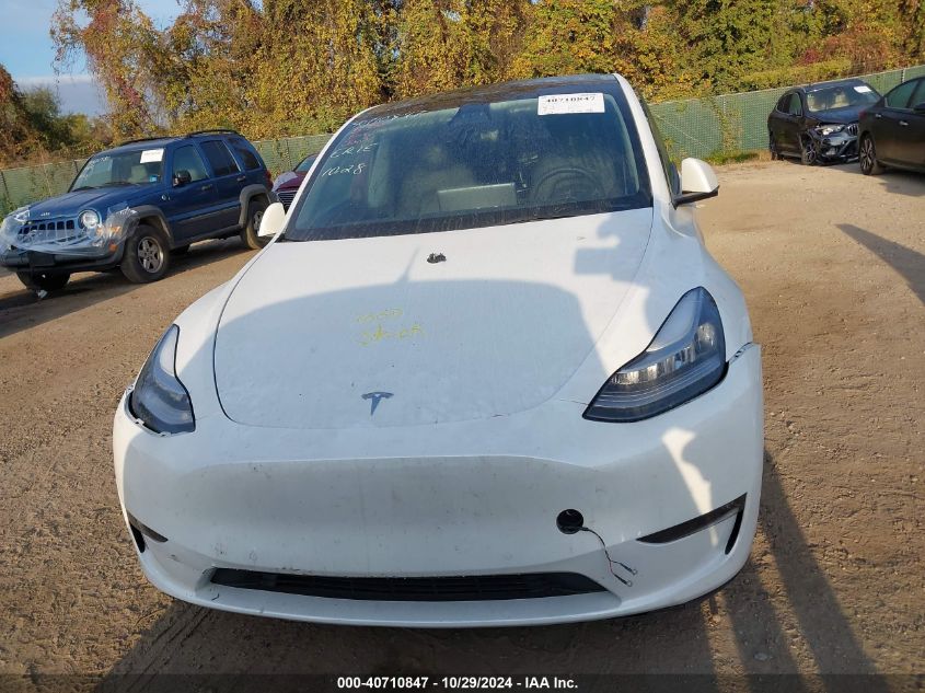 2021 Tesla Model Y Long Range Dual Motor All-Wheel Drive VIN: 5YJYGDEE5MF204407 Lot: 40710847