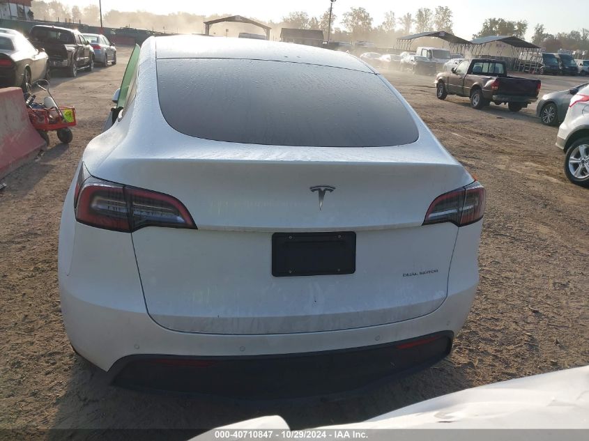 2021 Tesla Model Y Long Range Dual Motor All-Wheel Drive VIN: 5YJYGDEE5MF204407 Lot: 40710847