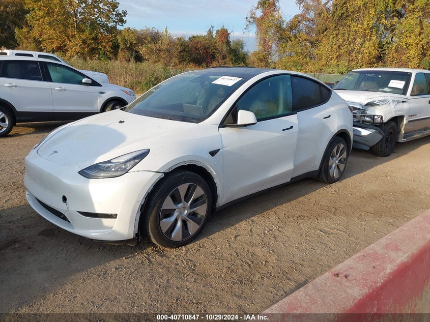 VIN 5YJYGDEE5MF204407 2021 TESLA MODEL Y LONG RANGE DUAL MOTOR ALL-WHEEL DRIVE
