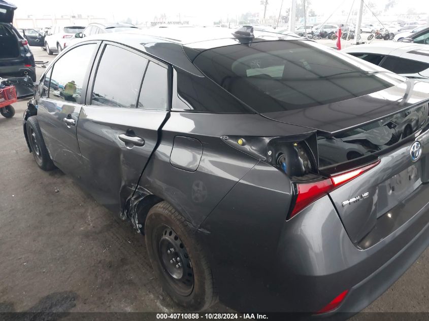 2020 Toyota Prius L Eco VIN: JTDKARFU7L3120059 Lot: 40710858