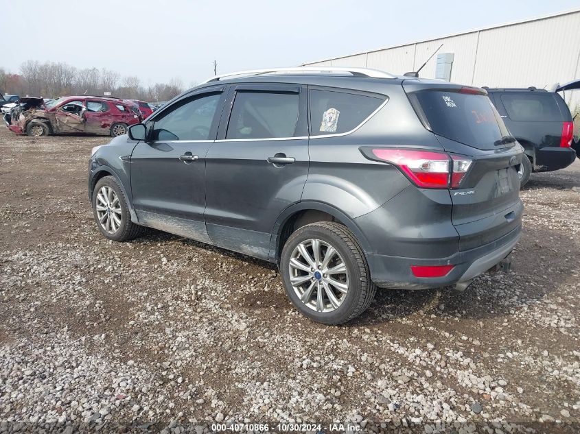 2017 Ford Escape Titanium VIN: 1FMCU9J98HUA49434 Lot: 40710866