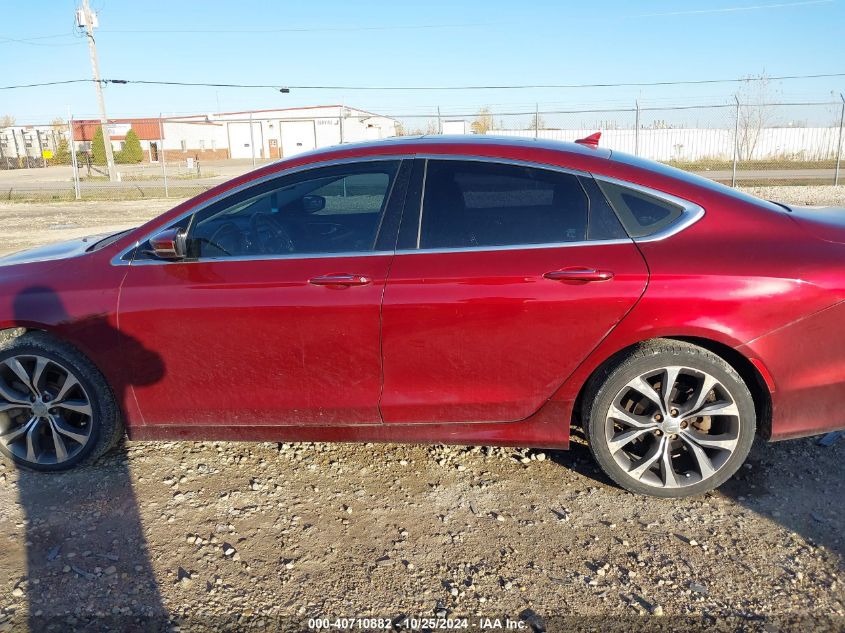 2015 Chrysler 200 C VIN: 1C3CCCCG6FN620754 Lot: 40710882