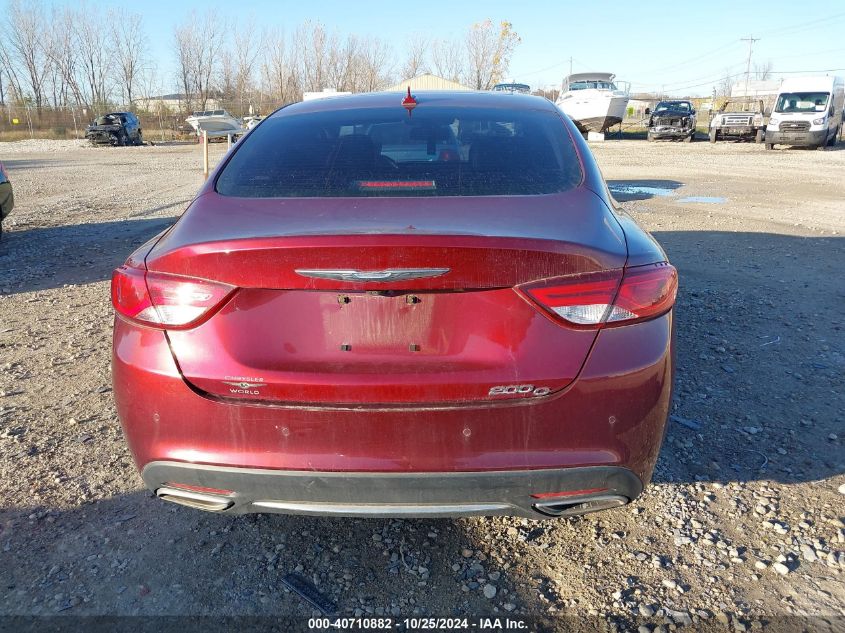 2015 Chrysler 200 C VIN: 1C3CCCCG6FN620754 Lot: 40710882