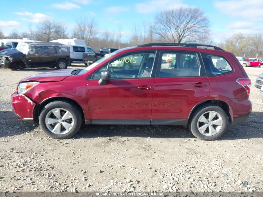 2015 Subaru Forester 2.5I VIN: JF2SJABCXFH571168 Lot: 40711015