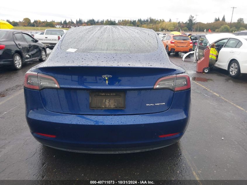 2019 Tesla Model 3 Long Range/Performance VIN: 5YJ3E1EB7KF526628 Lot: 40711073