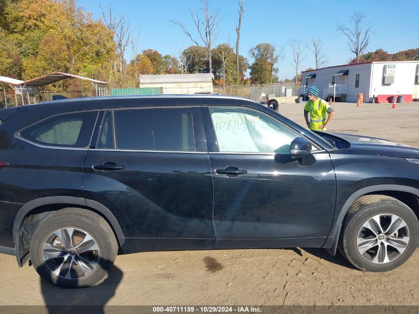 2021 Toyota Highlander Xle VIN: 5TDGZRBH8MS058260 Lot: 40711159