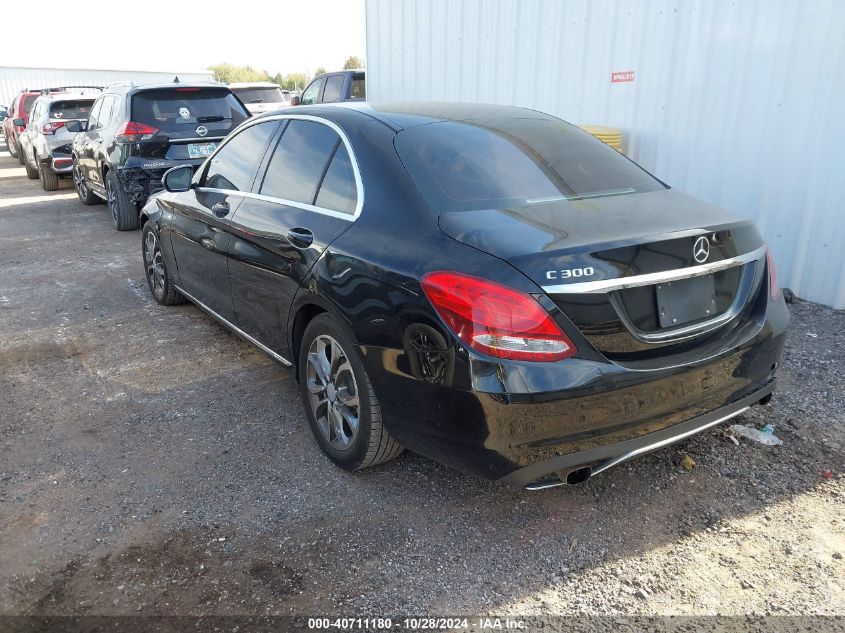 2016 Mercedes-Benz C 300 Luxury/Sport VIN: 55SWF4JB5GU117910 Lot: 40711180