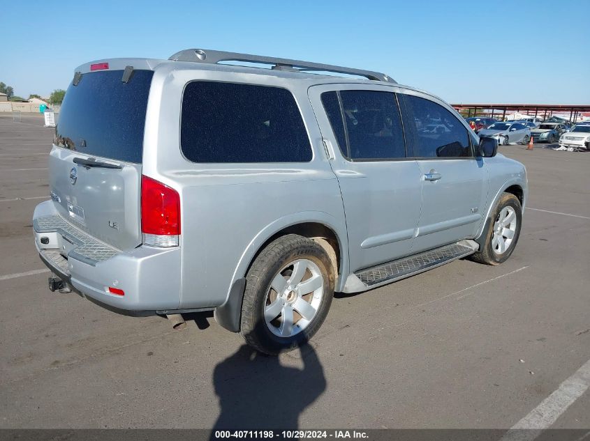 2009 Nissan Armada Le VIN: 5N1AA08D19N606332 Lot: 40711198