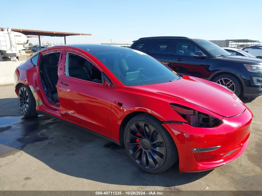 2021 Tesla Model 3 Performance Dual Motor All-Wheel Drive VIN: 5YJ3E1EC6MF849161 Lot: 40711235