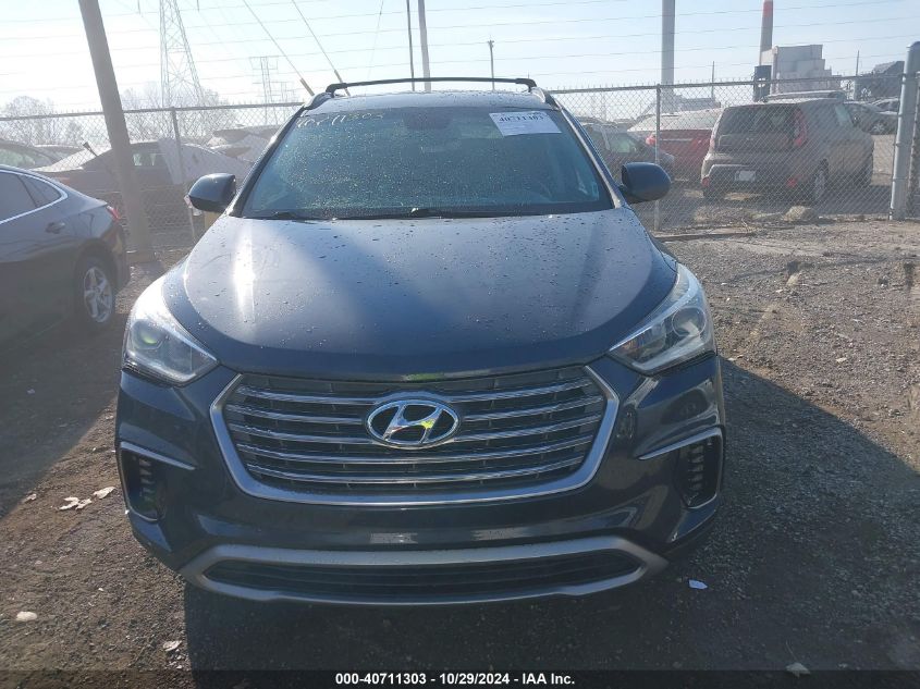 2017 Hyundai Santa Fe Se VIN: KM8SM4HF1HU238761 Lot: 40711303