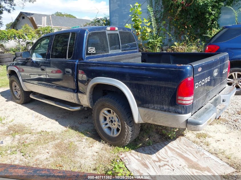 2002 Dodge Dakota Slt VIN: 1B7HG48N32S645819 Lot: 40711382