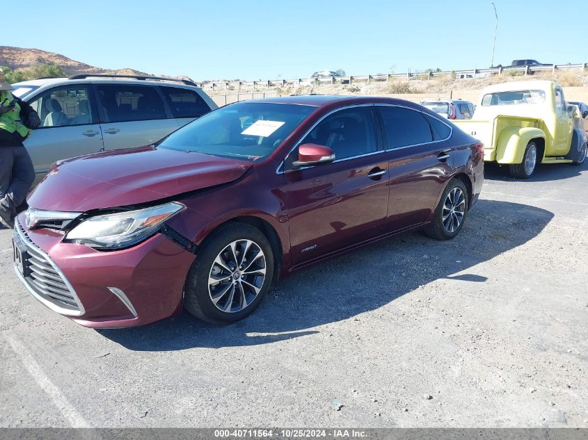 2016 Toyota Avalon Hybrid Xle Premium VIN: 4T1BD1EB9GU056708 Lot: 40711564