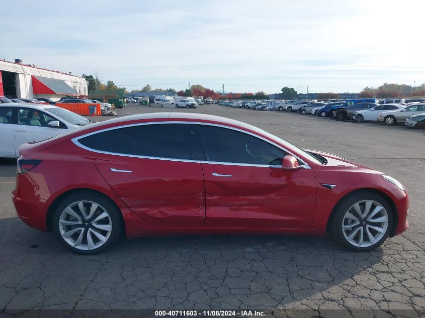 2018 Tesla Model 3 Long Range/Performance VIN: 5YJ3E1EB0JF091613 Lot: 40711603