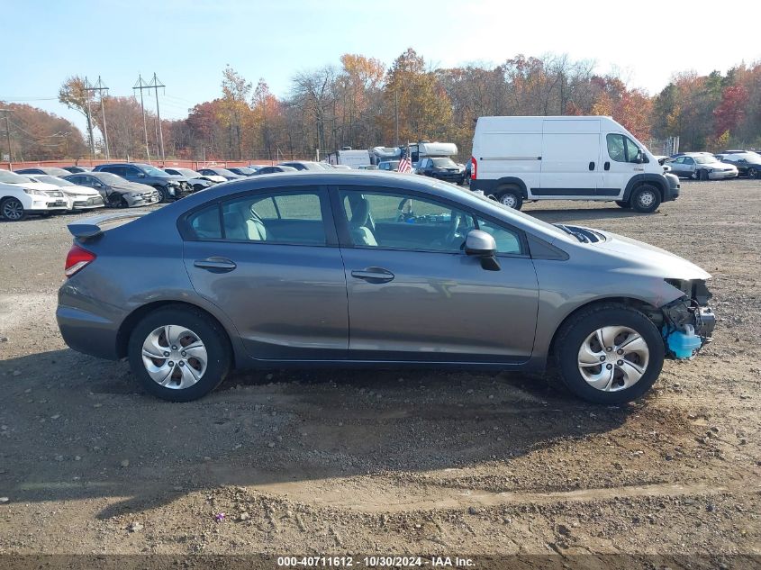 2013 Honda Civic Lx VIN: 19XFB2F54DE240734 Lot: 40711612