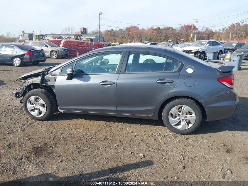 2013 Honda Civic Lx VIN: 19XFB2F54DE240734 Lot: 40711612