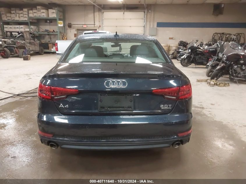 2017 Audi A4 2.0T Premium VIN: WAUENAF45HN000188 Lot: 40711640