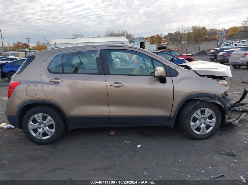 2018 Chevrolet Trax Ls VIN: 3GNCJKSB6JL295119 Lot: 40711700