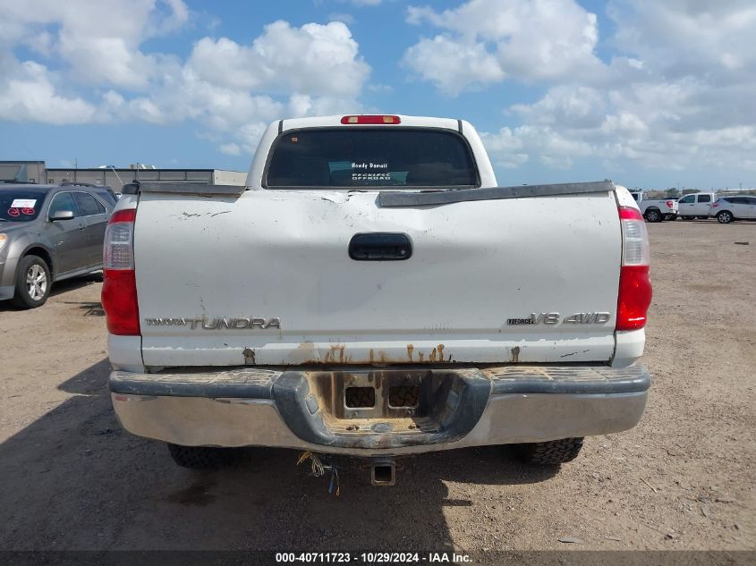 2006 Toyota Tundra Sr5 V8 VIN: 5TBDT44166S521077 Lot: 40711723