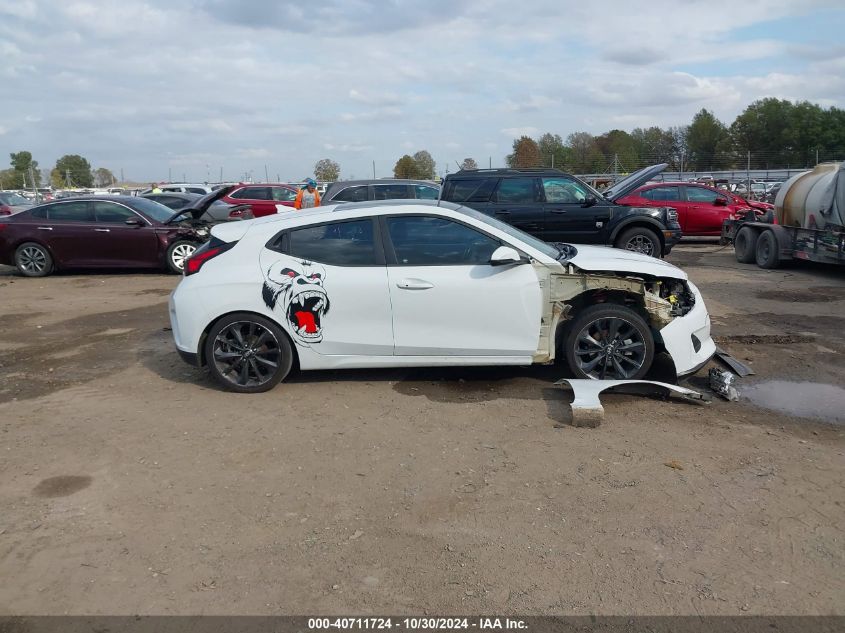 2019 Hyundai Veloster 2.0 Premium VIN: KMHTG6AF4KU013551 Lot: 40711724