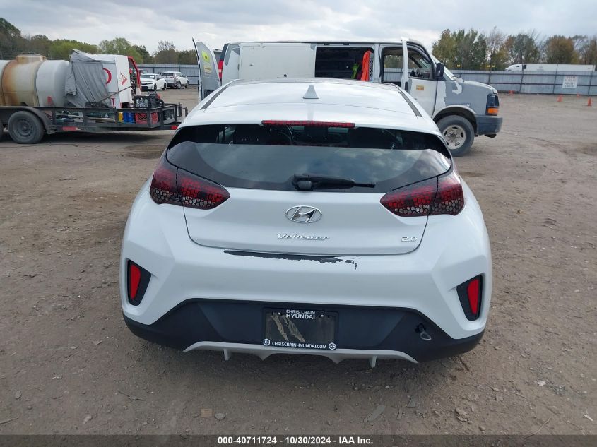 2019 Hyundai Veloster 2.0 Premium VIN: KMHTG6AF4KU013551 Lot: 40711724