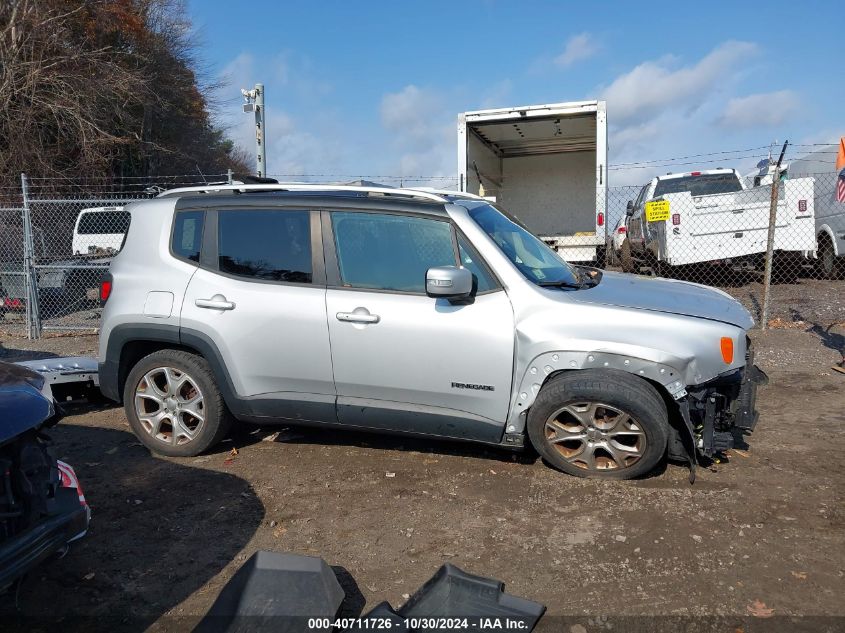 2016 Jeep Renegade Limited VIN: ZACCJBDT6GPD28019 Lot: 40711726