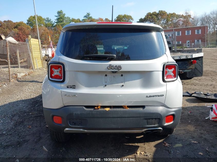 2016 Jeep Renegade Limited VIN: ZACCJBDT6GPD28019 Lot: 40711726