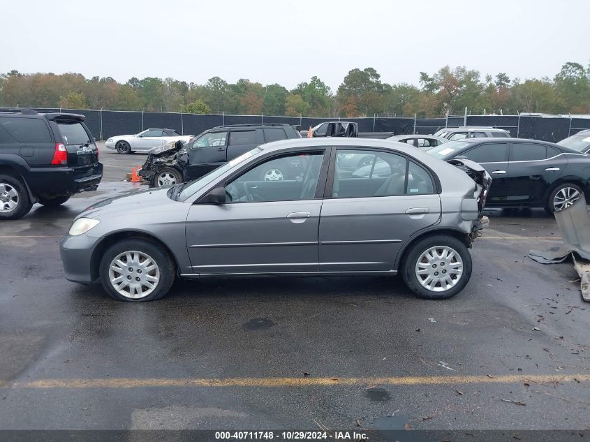 2004 Honda Civic Lx VIN: 2HGES16524H576362 Lot: 40711748