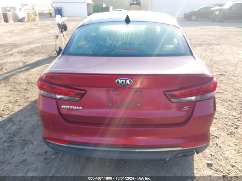 2018 Kia Optima S VIN: 5XXGT4L34JG241210 Lot: 40711806