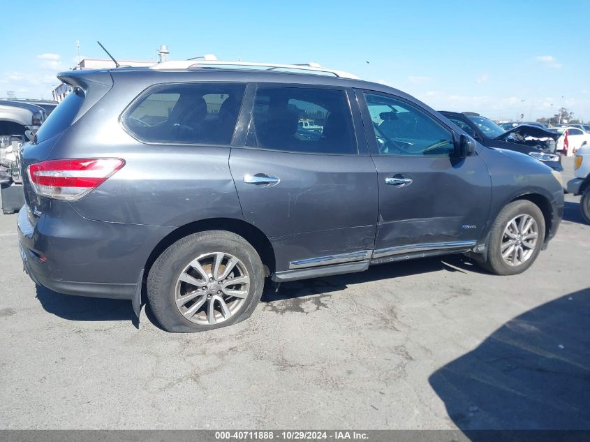 2014 Nissan Pathfinder Hybrid Sl VIN: 5N1CR2MN0EC651375 Lot: 40711888