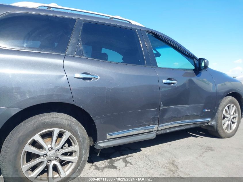 2014 Nissan Pathfinder Hybrid Sl VIN: 5N1CR2MN0EC651375 Lot: 40711888