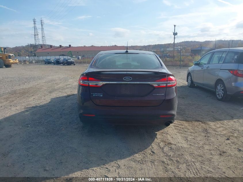 2017 FORD FUSION ENERGI TITANIUM - 3FA6P0SU7HR255252