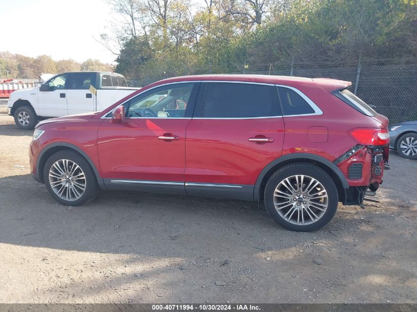 2016 Lincoln Mkx Reserve VIN: 2LMTJ6LR5GBL29647 Lot: 40711994