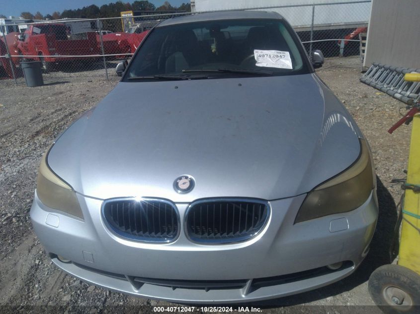 2004 BMW 530I VIN: WBANA73554B061922 Lot: 40712047