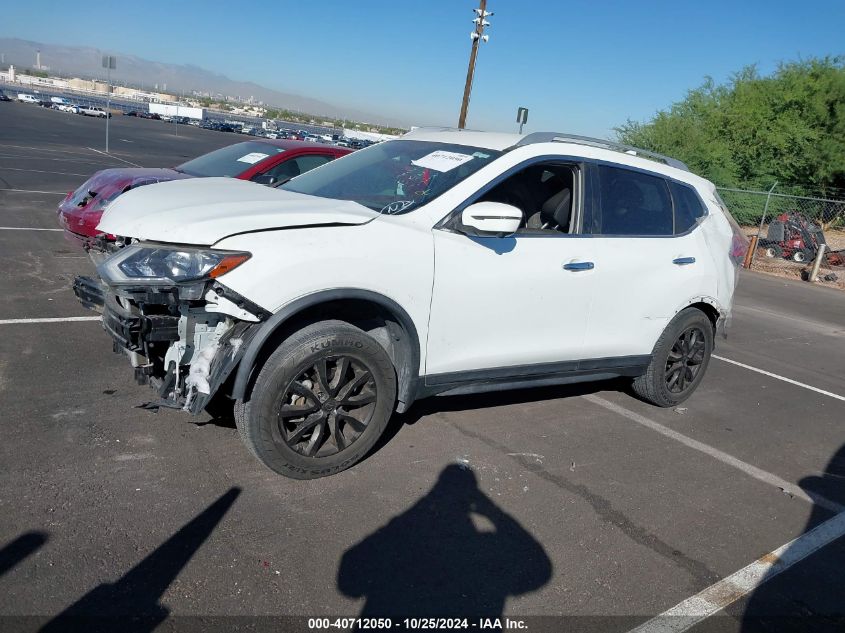 2017 Nissan Rogue Sv VIN: KNMAT2MTXHP602984 Lot: 40712050