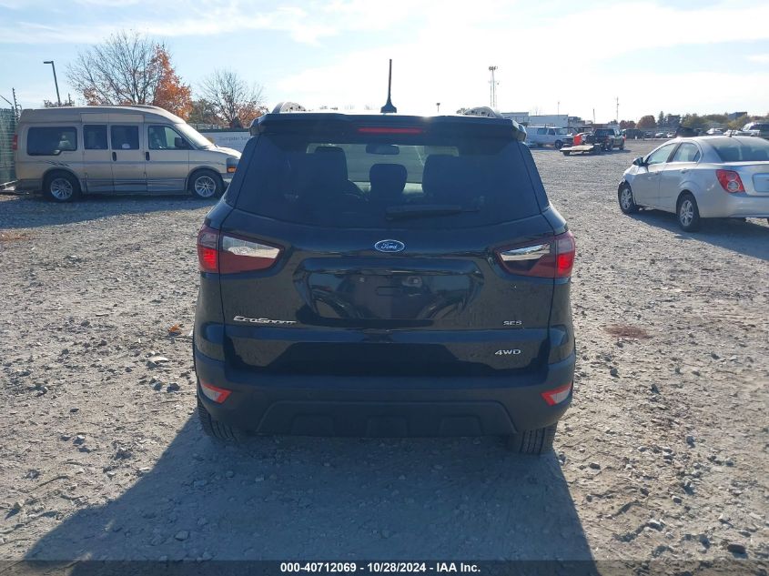 2020 Ford Ecosport Ses VIN: MAJ6S3JL0LC354107 Lot: 40712069