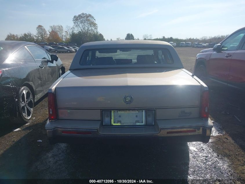 1988 Cadillac Eldorado VIN: 1G6EL1152JU622836 Lot: 40712095