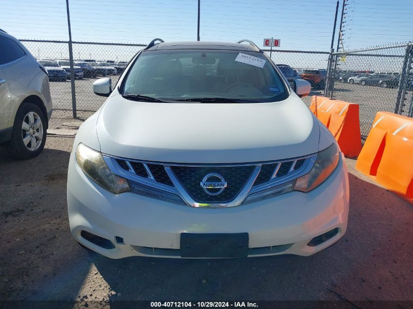 2011 Nissan Murano Sv VIN: JN8AZ1MU3BW069119 Lot: 40712104