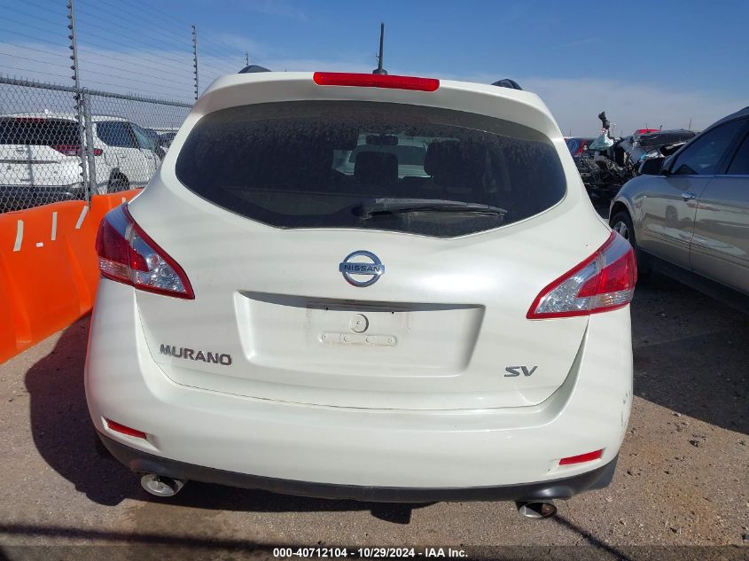 2011 Nissan Murano Sv VIN: JN8AZ1MU3BW069119 Lot: 40712104