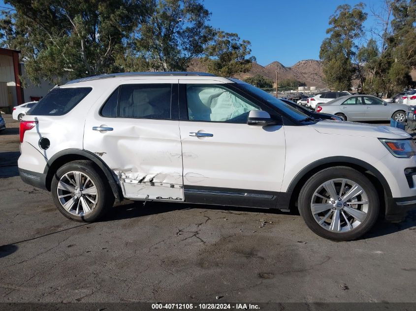 2018 Ford Explorer Limited VIN: 1FM5K7F8XJGC93948 Lot: 40712105