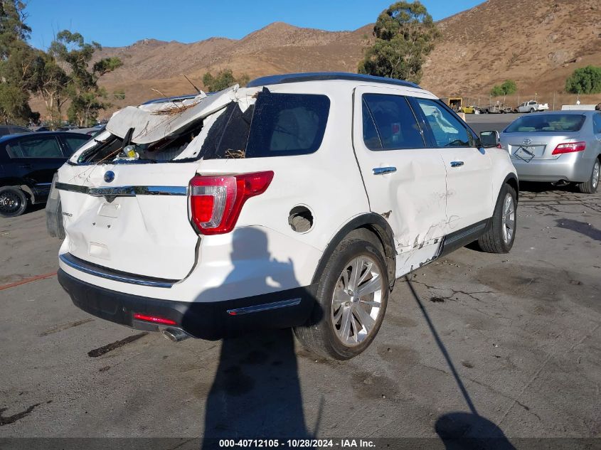 VIN 1FM5K7F8XJGC93948 2018 Ford Explorer, Limited no.4