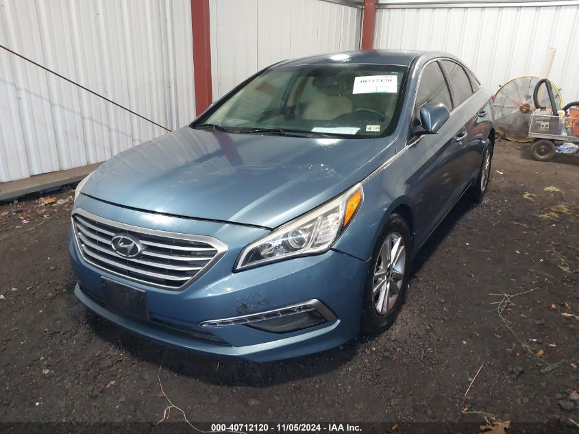 Vin: 5npe24af2fh186243, lot: 41201497, hyundai sonata se 20152