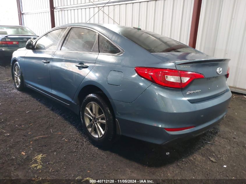 Vin: 5npe24af2fh186243, lot: 41201497, hyundai sonata se 20153