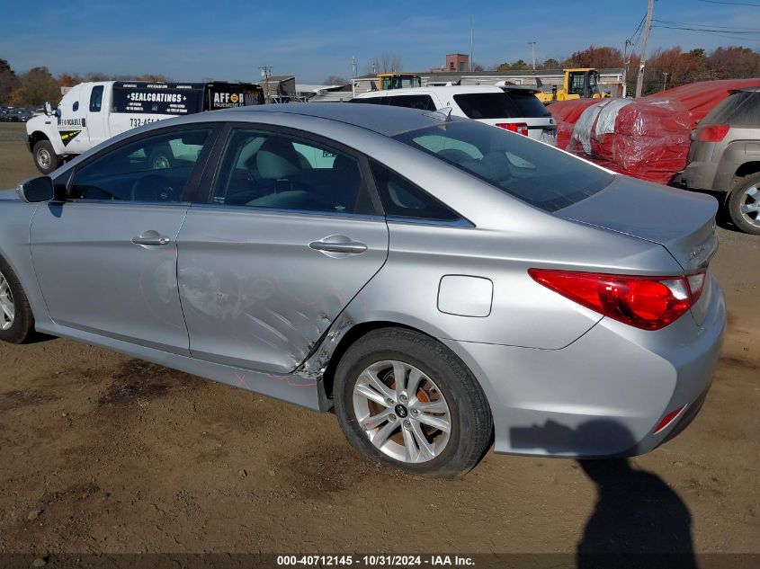 2014 Hyundai Sonata Gls VIN: 5NPEB4AC7EH817671 Lot: 40712145