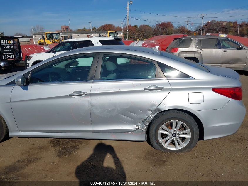 2014 Hyundai Sonata Gls VIN: 5NPEB4AC7EH817671 Lot: 40712145